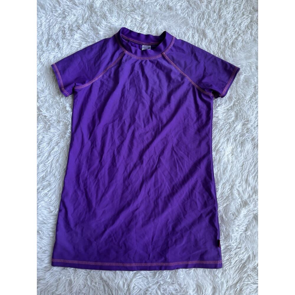 City Threads girls sz. 16 purple rashguard. Great top